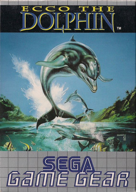 Ecco the Dolphin box art for Sega Game Gear